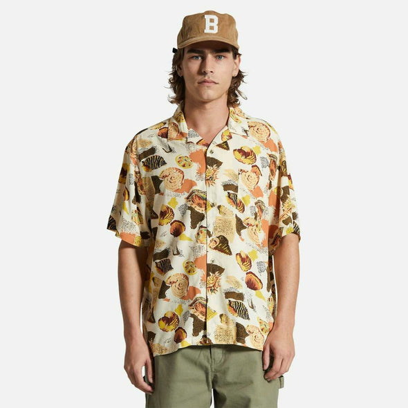 BRIXTON Bunker Short Sleeve Shirt - Multi Color Shell