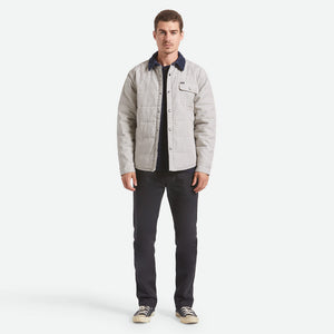BRIXTON Cass Jacket - Whitecap/Mood Indigo Hickory Stripe