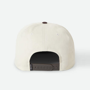 BRIXTON Catch & Release HP Snapback - Off White/Brown