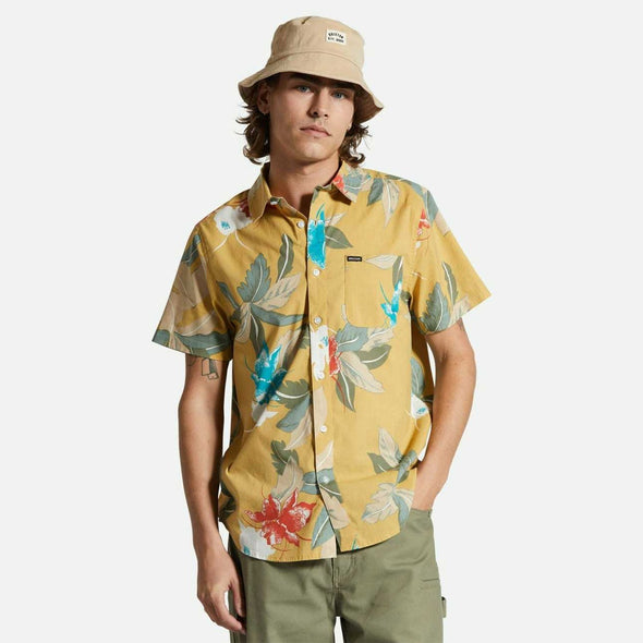 BRIXTON Charter Print Short Sleeve Shirt - Sunset Passion