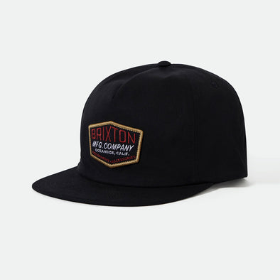 BRIXTON Coleson HP Snapback - Black/Burgundy