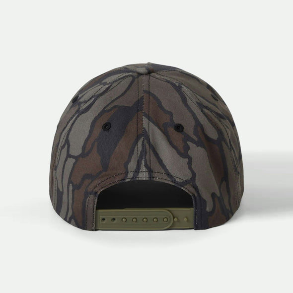 BRIXTON Crest C MP Snapback Cap - Bark Camo