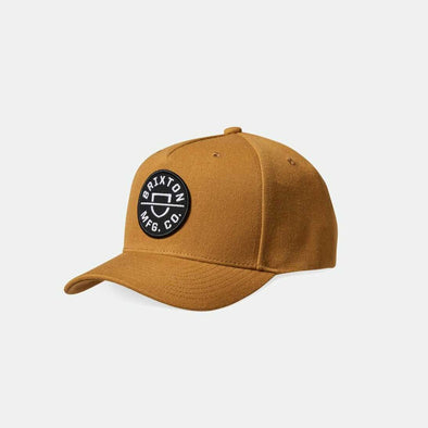 BRIXTON Crest C MP Snapback - Copper/Black