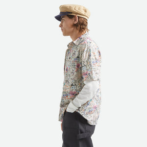 BRIXTON Cru Print Short Sleeve Shirt - Grafitti