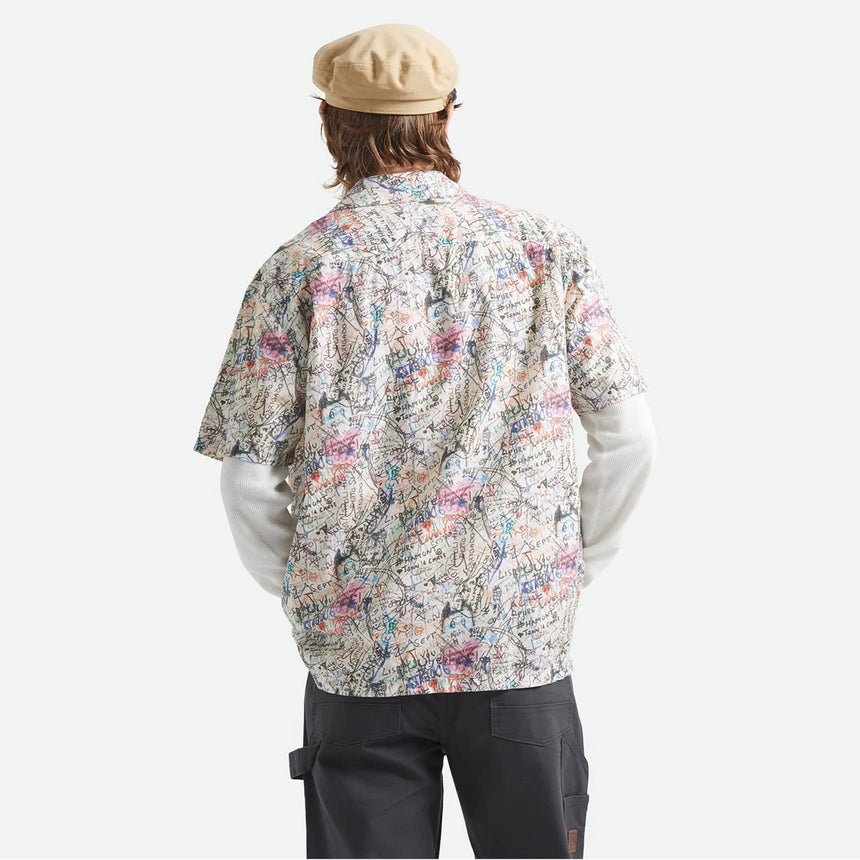 BRIXTON Cru Print Short Sleeve Shirt - Grafitti