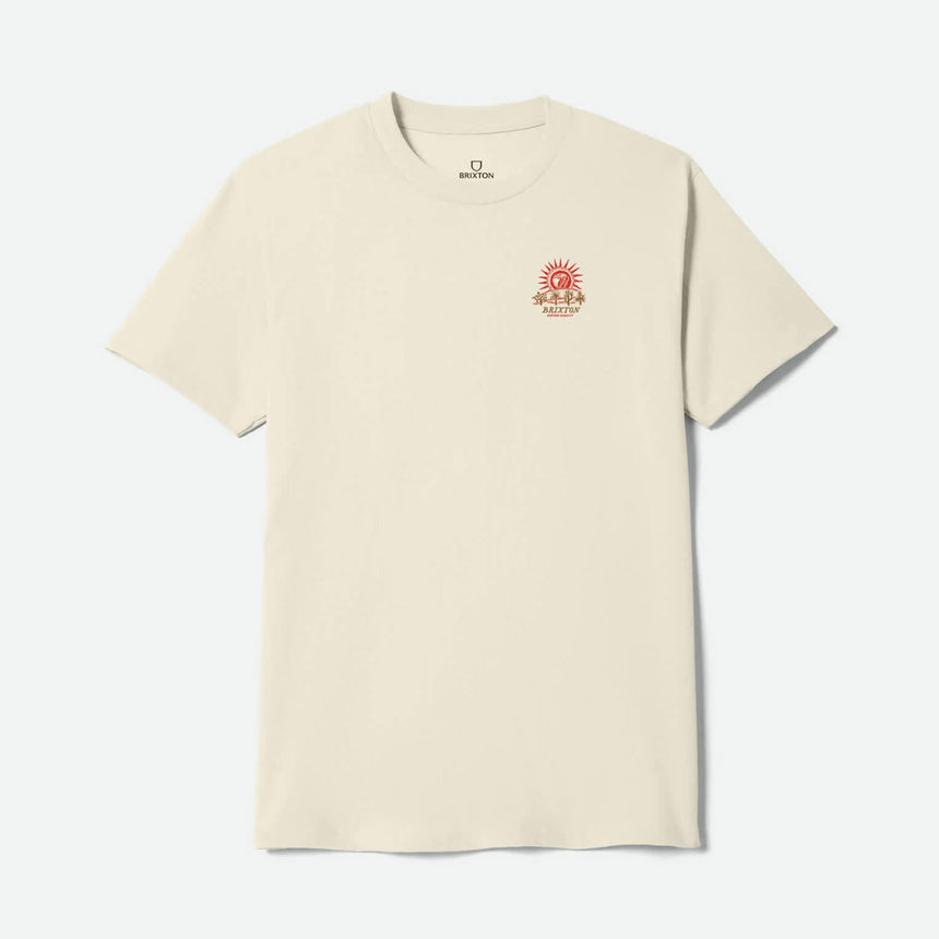 BRIXTON Dark Paradise Standard Tee - Cream