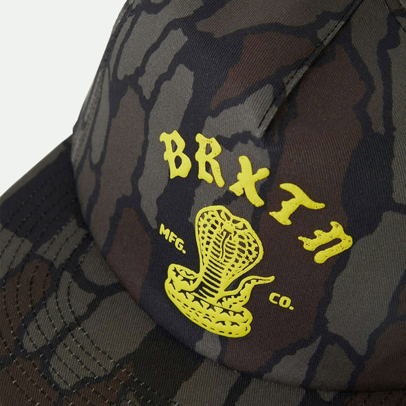BRIXTON Darver HP Snapback - Bark Camo