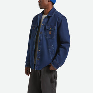 BRIXTON Durham Lined Jacket - Medium Wash Denim