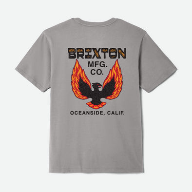 BRIXTON Garvey Tee - Heather Grey