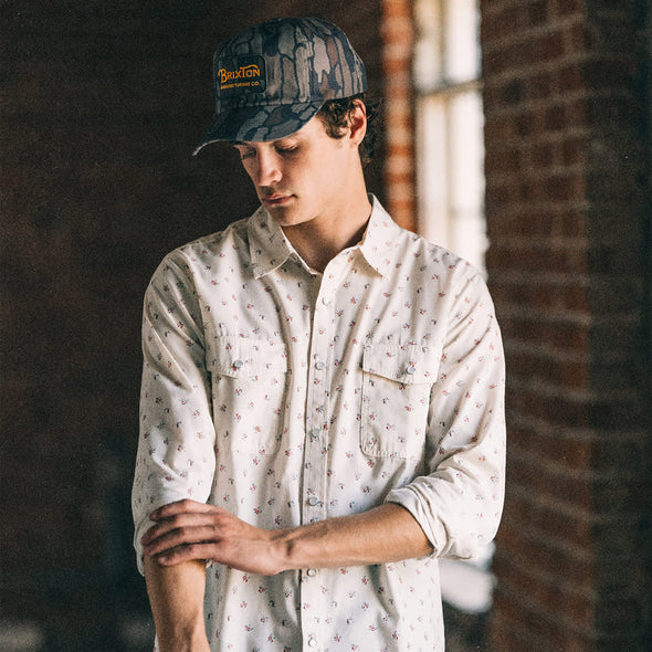 BRIXTON Grade HP Snapback - Bark Camo