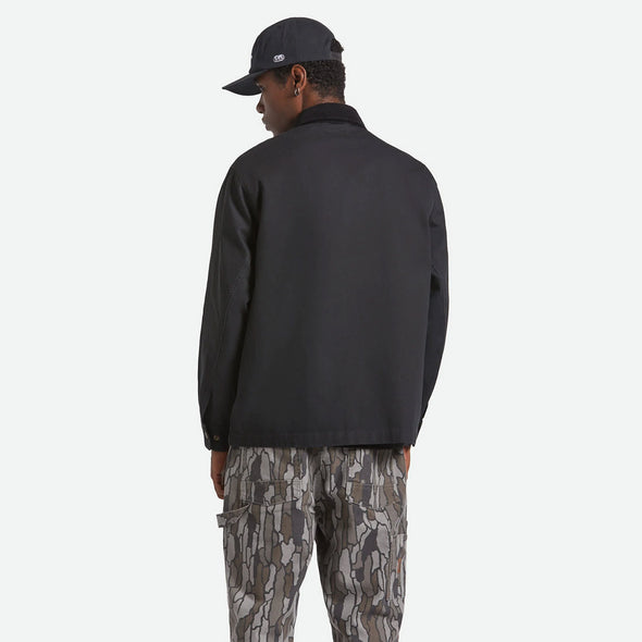 BRIXTON Herringbone Lightweight Chore Coat - Black Herringbone
