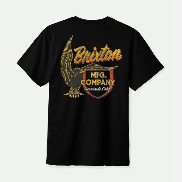 BRIXTON Highline Tee - Black Worn Wash