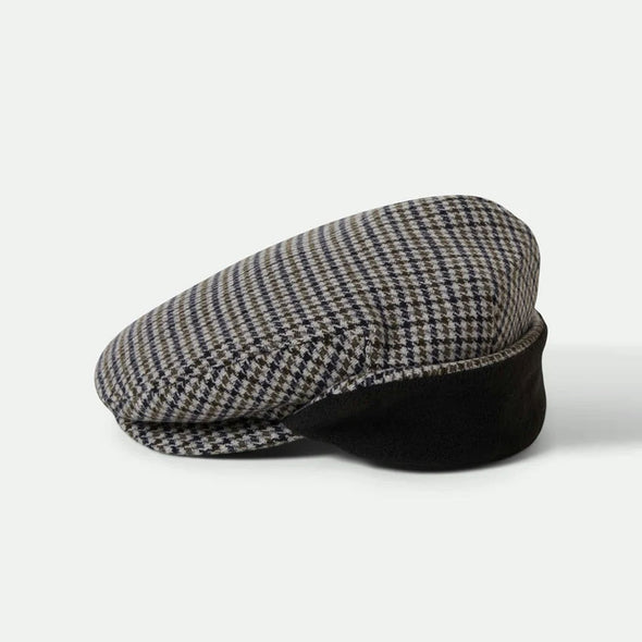 BRIXTON Hooligan Earflap Snap Cap - Black/Grey/Charcoal