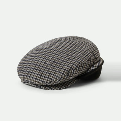 BRIXTON Hooligan Earflap Snap Cap - Black/Grey/Charcoal
