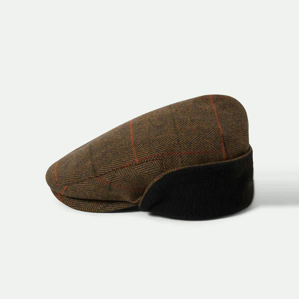 BRIXTON Hooligan Earflap Snap Cap - Bronze/Black/Red
