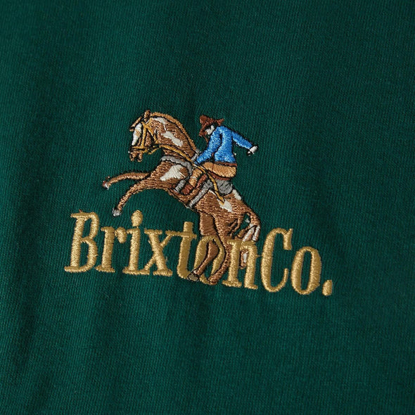 BRIXTON Inwood Tee - Deep Emerald