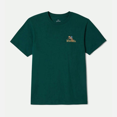 BRIXTON Inwood Tee - Deep Emerald