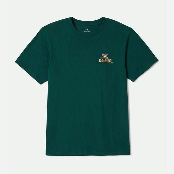 BRIXTON Inwood Tee - Deep Emerald