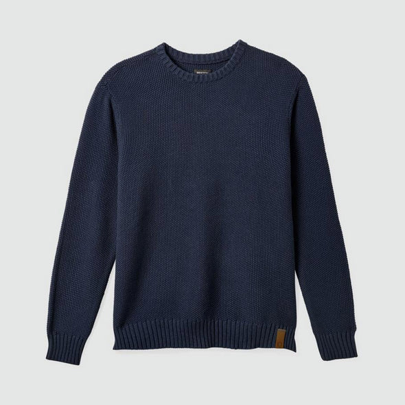 BRIXTON Jacques Waffle Knit Sweater - Ombre Blue
