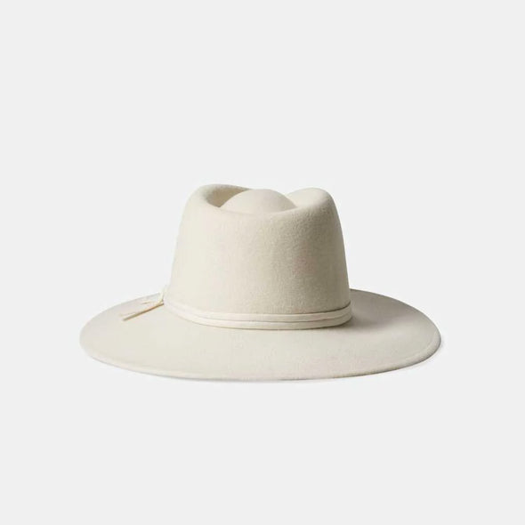 BRIXTON Joanna Felt Packable Hat - Off White