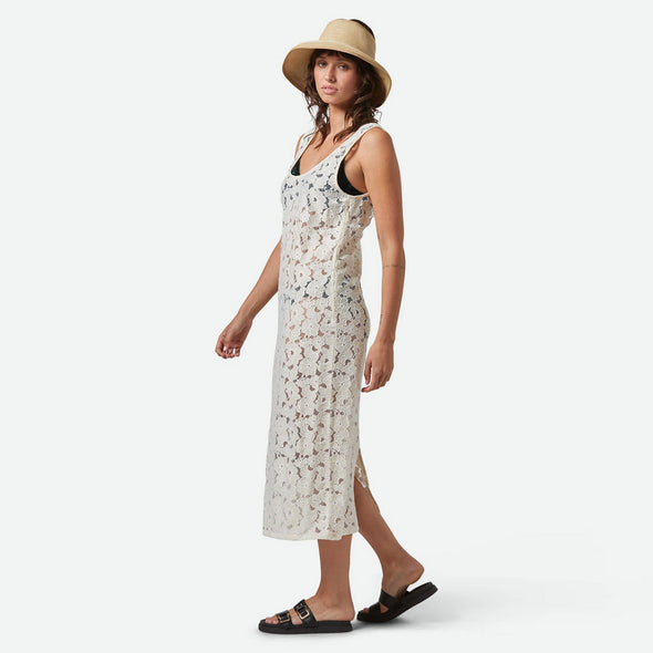 BRIXTON Lace Cover Up Dress - Whitecap
