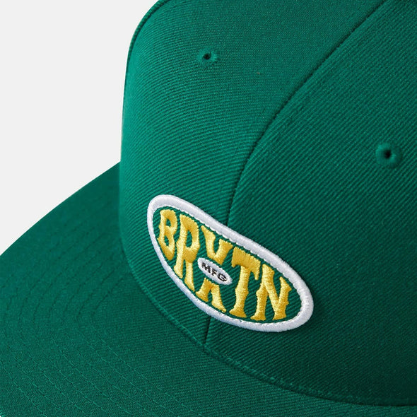 BRIXTON Largo MP Snapback Cap - Deep Emerald
