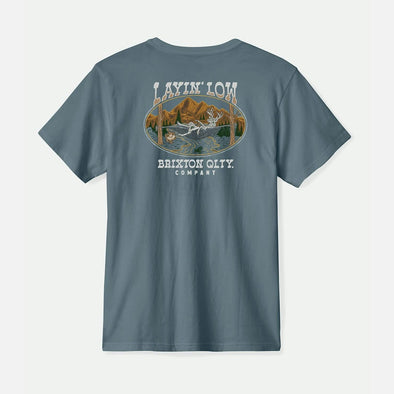 BRIXTON Layin' Low Tee - Basalt