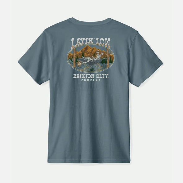 BRIXTON Layin' Low Tee - Basalt