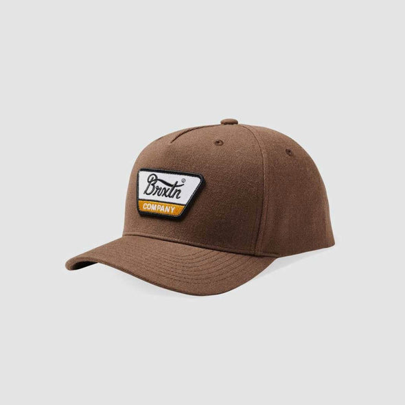 BRIXTON Linwood C Netplus MP Snapback Cap - Sepia/Black/Yellow