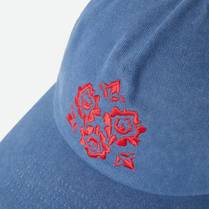 BRIXTON Lola Embroidered LP Adjustable Cap - Light Washed Denim
