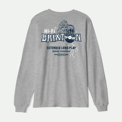 BRIXTON Maddox Long Sleeve Tee - Graphite Heather