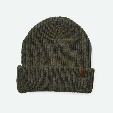 BRIXTON Marled Chunky Beanie - Military Olive/Charcoal