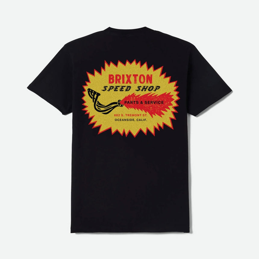 BRIXTON Mavis Standard Tee - Black Worn Wash