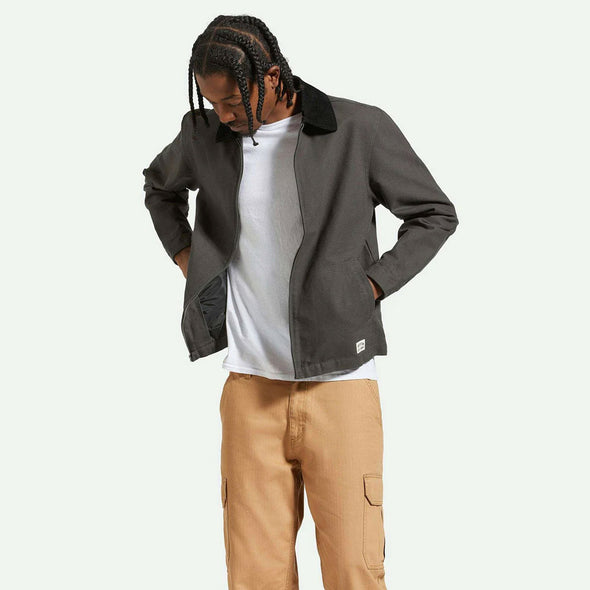 BRIXTON Mechanic Garage Zip Jacket - Washed Black