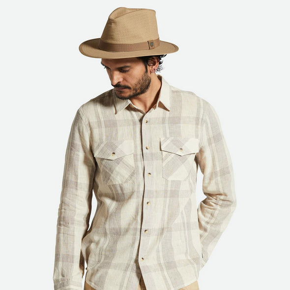 BRIXTON Messer Coolmax Fedora - Khaki