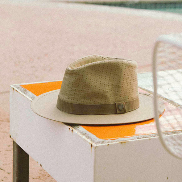 BRIXTON Messer Coolmax Fedora - Khaki