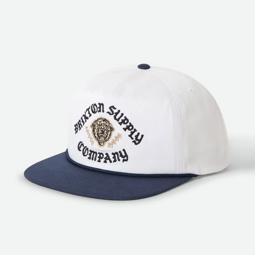 BRIXTON Morado MP Snapback - Midnight Blue/White