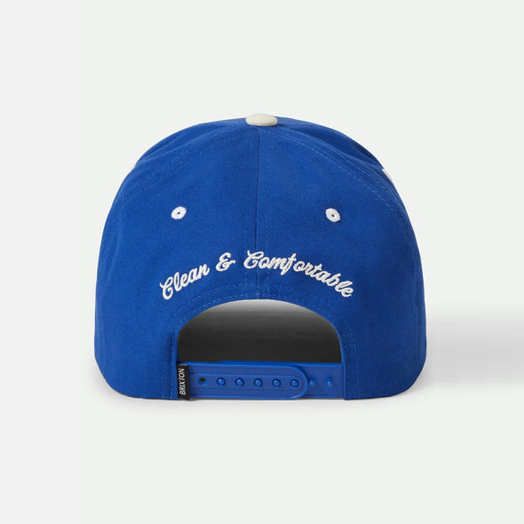 BRIXTON Motel C Netplus HP Snapback Cap - Electric Blue/Off White