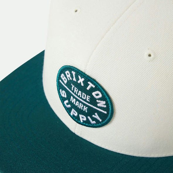 BRIXTON Oath III Snapback - Off White/Night Sage