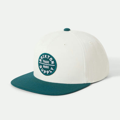 BRIXTON Oath III Snapback - Off White/Night Sage