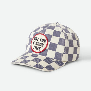 BRIXTON Out For A Good Time LP Adjustable Cap - Navy Gingham