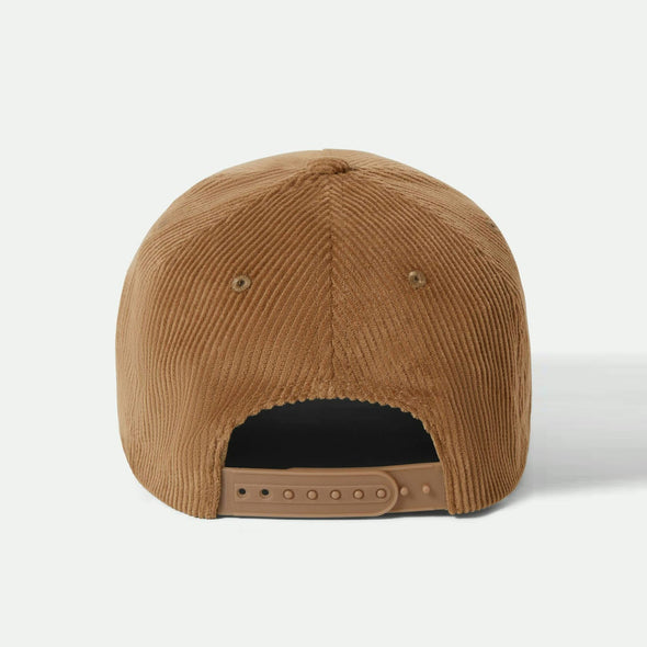 BRIXTON Pierson C Netplus MP Snapback Cap - Sand Corduroy