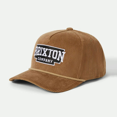 BRIXTON Pierson C Netplus MP Snapback Cap - Sand Corduroy