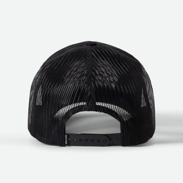 BRIXTON Podium Netplus Trucker Hat - Black/Black