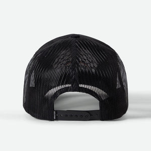 BRIXTON Podium Netplus Trucker Hat - Black/Black