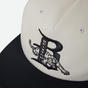 BRIXTON Predator MP Snapback - Off White/Black
