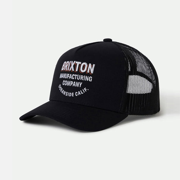 BRIXTON Redoubt C Netplus MP Trucker Hat - Black/Black