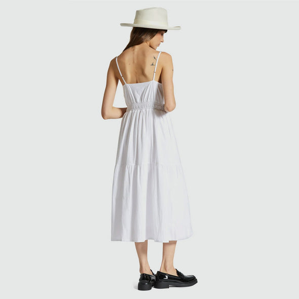 BRIXTON Sidney Dress - White Solid
