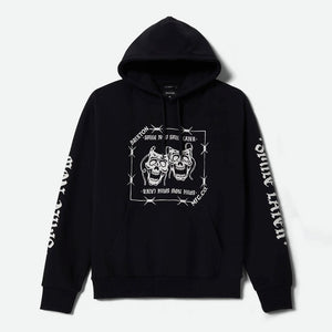 BRIXTON Smile Always Relaxed Hood - Black Worn Wash