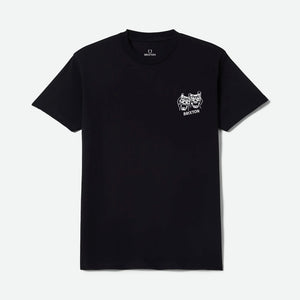 BRIXTON Smile Always Standard Tee - Black Worn Wash